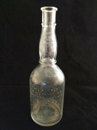 Vintage Antique Wildroot Hair Preparations Clear Glass Hair Tonic Bottle Buffalo