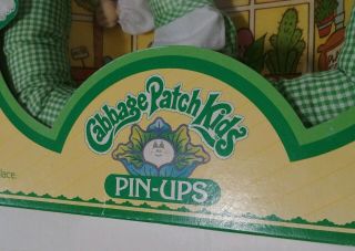 Cabbage Patch Kids Pin - Ups Minni Chrissie Greenhouse Doll Toy 1984 Coleco 3