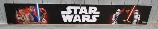 Star Wars Authentic Store Sign Display Disney 2015 5 Foot X 9 Inches Rare
