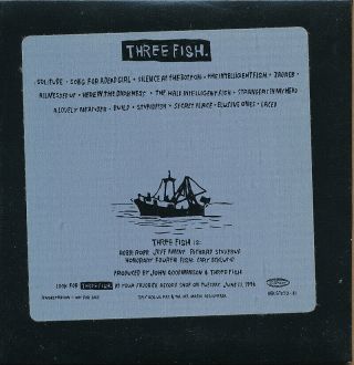 Three Fish (jeff Ament Of Pearl Jam) Self Titled Rare Promo Advance Cd 