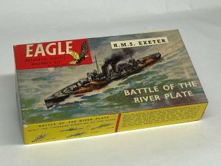 Eagle 1/1200 Battle Of The River Plate Hms Exeter,  Rare Kit,  Fine,  Eaglewall