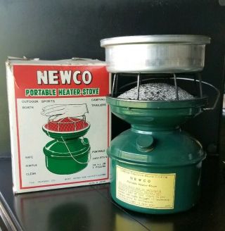 Vintage Newco Portable Catalytic Camping Heater Stove,  Great Use Coleman Fuel