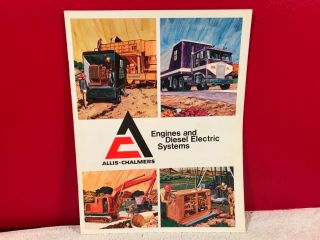 Rare 1970 Allis - Chalmers Diesel Truck Engines Dealer Sales Brochure