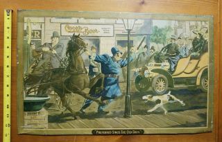 Rare Cooks Goldblume Beer Tin On Cardboard Toc Advertising Sign Evansville,  In