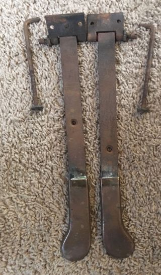 Set Of 2 Vintage Antique Old English Upright Piano Pedals