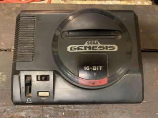 Vintage Antique Sega Genesis 16 - Bit Black Video Game Console Only