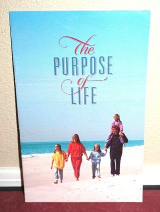 The Purpose Of Life Lds Mormon Missionary Tract Rare Booklet Atonement Vintage