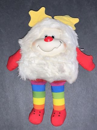Vintage Rainbow Bright White Sprite 10 " Plush Stuffed Doll Hallmark Mattel 1983