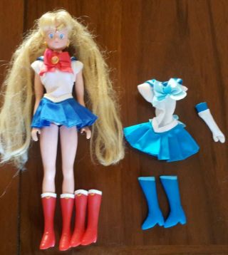 Sailor Moon Doll 12 " Irwin Toy With Sailor Mercury Outfit
