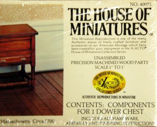 THE HOUSE OF MINIATURES COLLECTORS SERIES X - acto 40071 DOWER CHEST 2