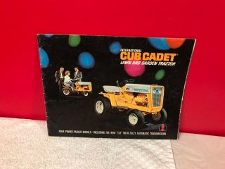 Rare 1960s International Harvester Cub Cadet Tractor Advertising Brochure