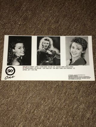 Kylie Minogue On The Go - Very Rare 1990 Press Photo.  1st Live Concert