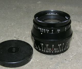 Jupiter 8 2/50 064019 Black Early Rare Russian Ussr Lens M39 Fed Zorki Leica