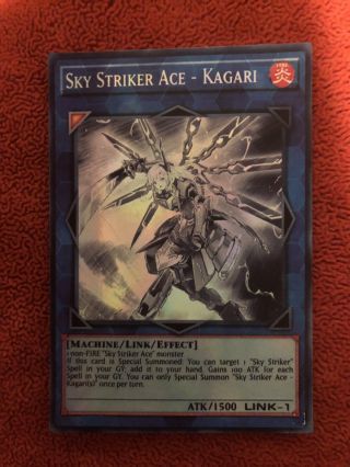Yugioh Custom Orica Proxy Card – Ghost Rare Sky Striker Ace - Kagari
