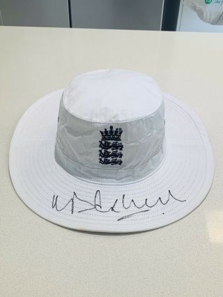 Match Worn Michael Vaughan England Test Cap.  Signed.  Rare Test Cap 