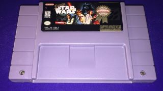 (g289) Rare Collectible Classic Vintage Nintendo Snes Star Wars