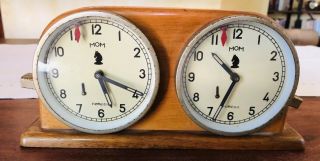 Mom Hungarian Tournament Chess Clock 1930s Deco Rare Look