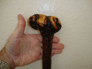 Blackthorn Walking Stick - Rootball Knob Stick.  Shillelagh.