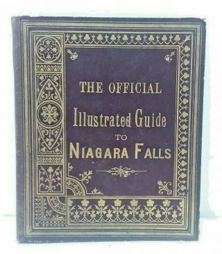 Official Guide To Niagara Falls (circa 1890s) Souvenir Postcards & Text Rare