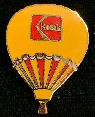Rare Vintage 1980s Kodak Film Company Hot Air Balloon Advertising Pin Wpin050