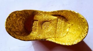China Qing Dynasty Qian Long Old Gold Plated Coin Antique 278grams