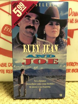 Ruby Jean And Joe (vhs,  1996) Tom Selleck Rare