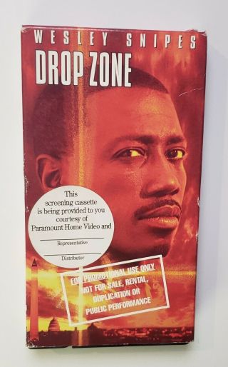 Drop Zone Vhs Paramount 1994 Rare Promo Screener Wesley Snipes Gary Busey Butler