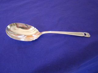 1847 Rogers Bros Is " Eternally Yours " Silver Plate Casserole Serving Spoon.