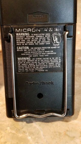 Radio Shack Micronta 22 - 185A Digital LCD 23 Range Multimeter (leads) 3
