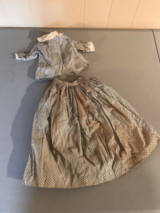 Antique Vintage Doll Clothes Shirt Skirt Lace Primitive