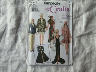 Simplicity 9049 Doll Clothes Pattern For 15.  5 " Dolls Uncut