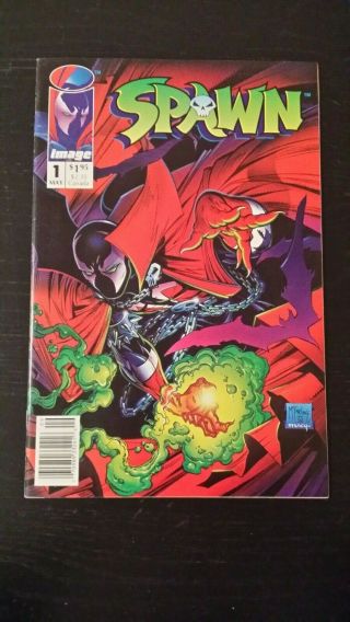 1992 Image Comics Spawn 1 Rare Newsstand Issue 1st App Spawn (al Simmons) Vf