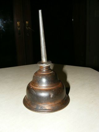 Vintage Bronze Oiler Can Tool Machine 6 1/4” Antique