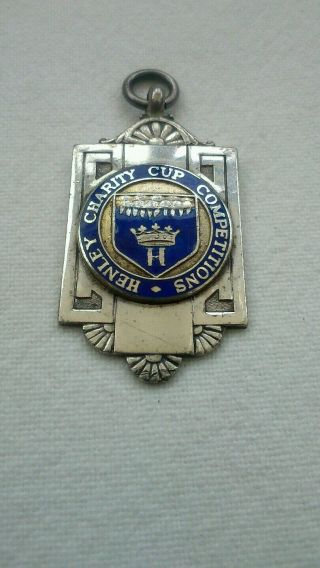 Henley Charity Cup 1936 Silver Medal Royal Regatta Football Members Badge ? Rare