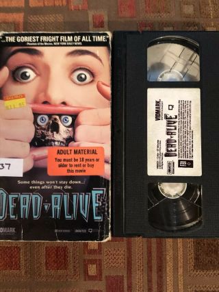 Dead Alive Vhs Rare Oop Unrated Horror Cult Gore Movie Video Tape 1994 Vidmark