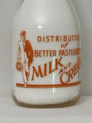 Trpq Milk Bottle Aldrich Dairy Farm Norwich Ny Chenango County Milkman 1943 Rare