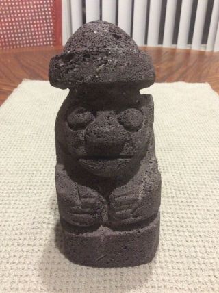 Very Rare Pre Columbian Artifact Stone Carved Figure
