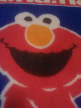 Vintage rare 1980 ' s Owens Tickle Me Elmo HA HA Fleece Blanket 60 