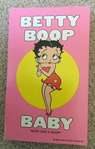 Vintage Betty Boop Mini Doll 1984 " I Love You " Determined Production