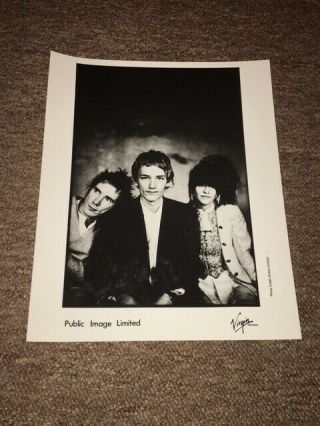 Public Image Limited Rare Management Promo Photo.  John Lydon The Sex Pistols Pil