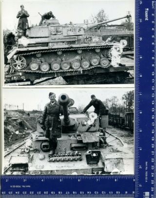 WWII Photo tankman War USSR T 34 tank PzKpfw Tiger Panther RARE Set 6 2