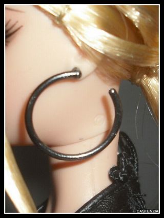Jewelry Barbie Doll Mattel Model Muse Harley Hoop Earrings Accessory Clothing