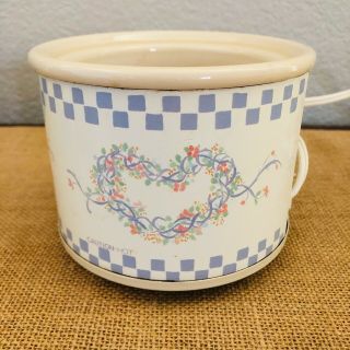 Vintage Potpourri Mini Crock Pot By Rival Simmer Electric Floral Heart Design