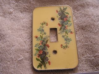 Vintage " The Bucklers Inc.  " Fifth Avenue York Light Switch Cover Flowers