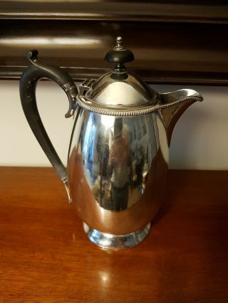 Antique Silver Plated Hot Water Milk Coffee Pot By Frank Cobb & Co