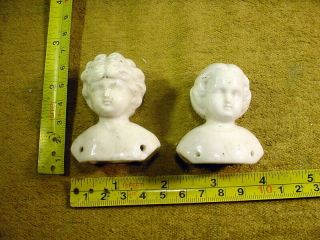 2 X Excavated Vintage Victorian Shoulder Plate Doll Head Age1860 Hertwig A 13754