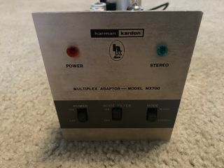 Harman Kardon Multiplex Adapter Mx700 Vintage Tube Fm Stereo Amp Receiver Rare