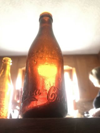 Rare Straight Side Amber " Coca Cola Bottle Daytonohio Dark Color 2of2