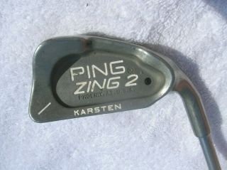 Ping Zing 2 Single 1 Iron Rh Black Dot Jz Shaft Rare Golf Club
