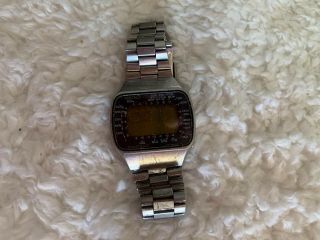 Seiko Pan Am M158 5029 Lc Quartz Lcd Digital Watch Rare Doesn’t Work